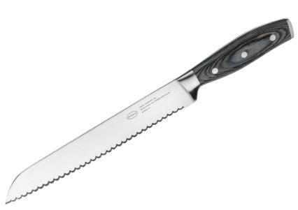 Rösle Brotmesser 22cm, messer, Klinge, Santoku, Riffelung, Griff