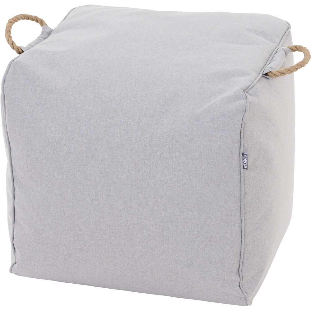 Gautzsch Sitz-Fusshocker INTEGRAL ca.46x48x46 cm in Stoff chalk grey, wetterfest