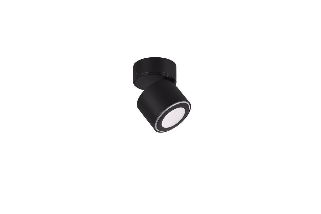 Trio LED-Deckenleuchte TAURUS 1-flammig in Farbe schwarz matt