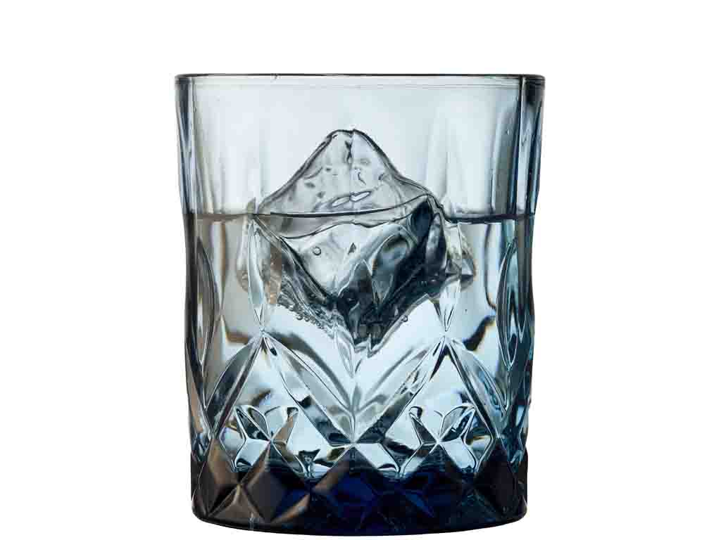 Lyngby Glas Whiskyglas 0,32 Liter in Farbe blau