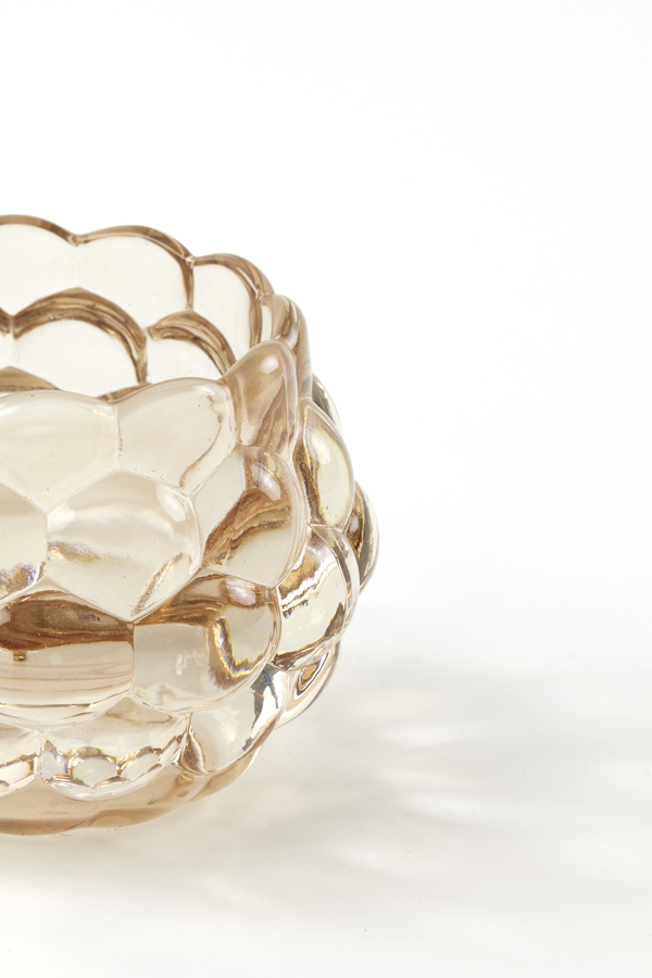 Light & Living Teelicht Havana in Glas hell orange