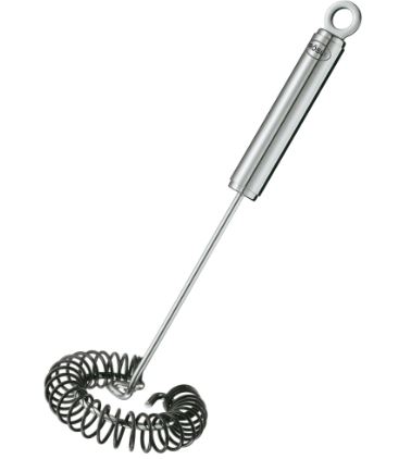 Rösle Spiralbesen 27cm, Schneebesen, Stabmixer, Küchenhelfer, Spiralkrume, Edelstahl