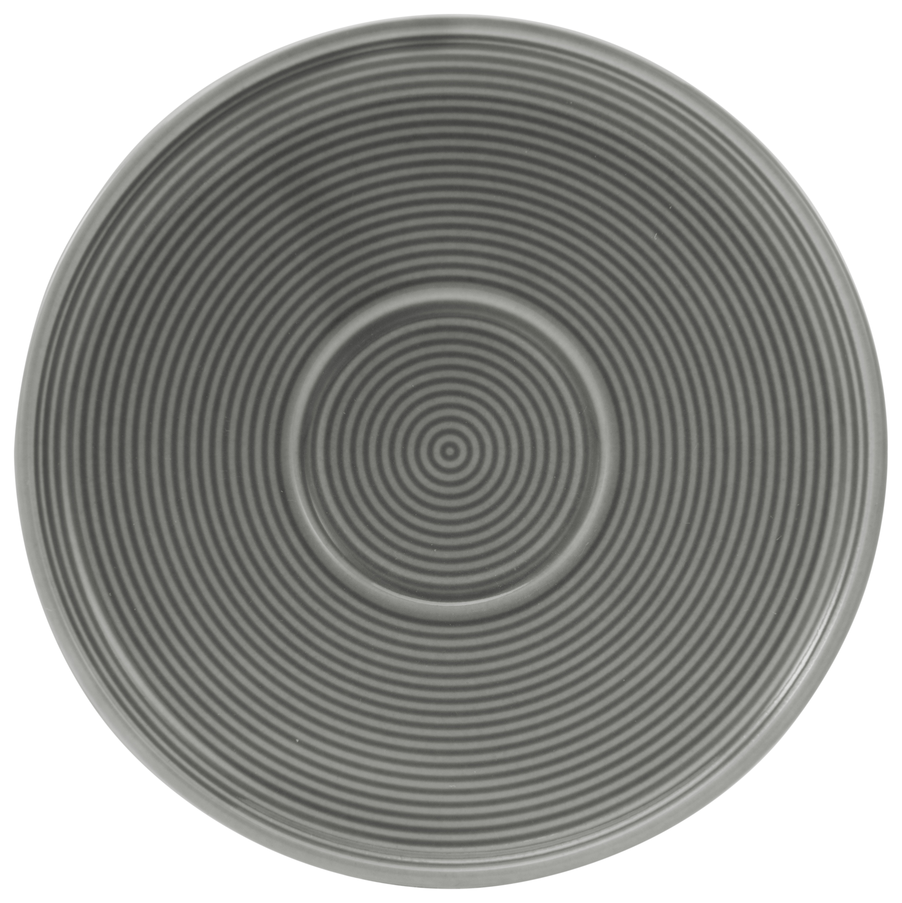 CreaTable Untertasse Session in Farbe Grau glänzend, Spirale, Spule, Inneneinrichtung
