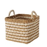 Boltze Korb Adila in Farbe Materialmix natur