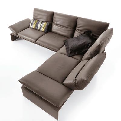 Koinor Polstergruppe HARRIET in Leder X-Happy nut, Couch, Mobiliar, Kissen, Dekoration für Zuhause