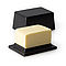  // Butterdose für 125 g Butter // ca. 9,5x7x6 cm // Keramik schwarz