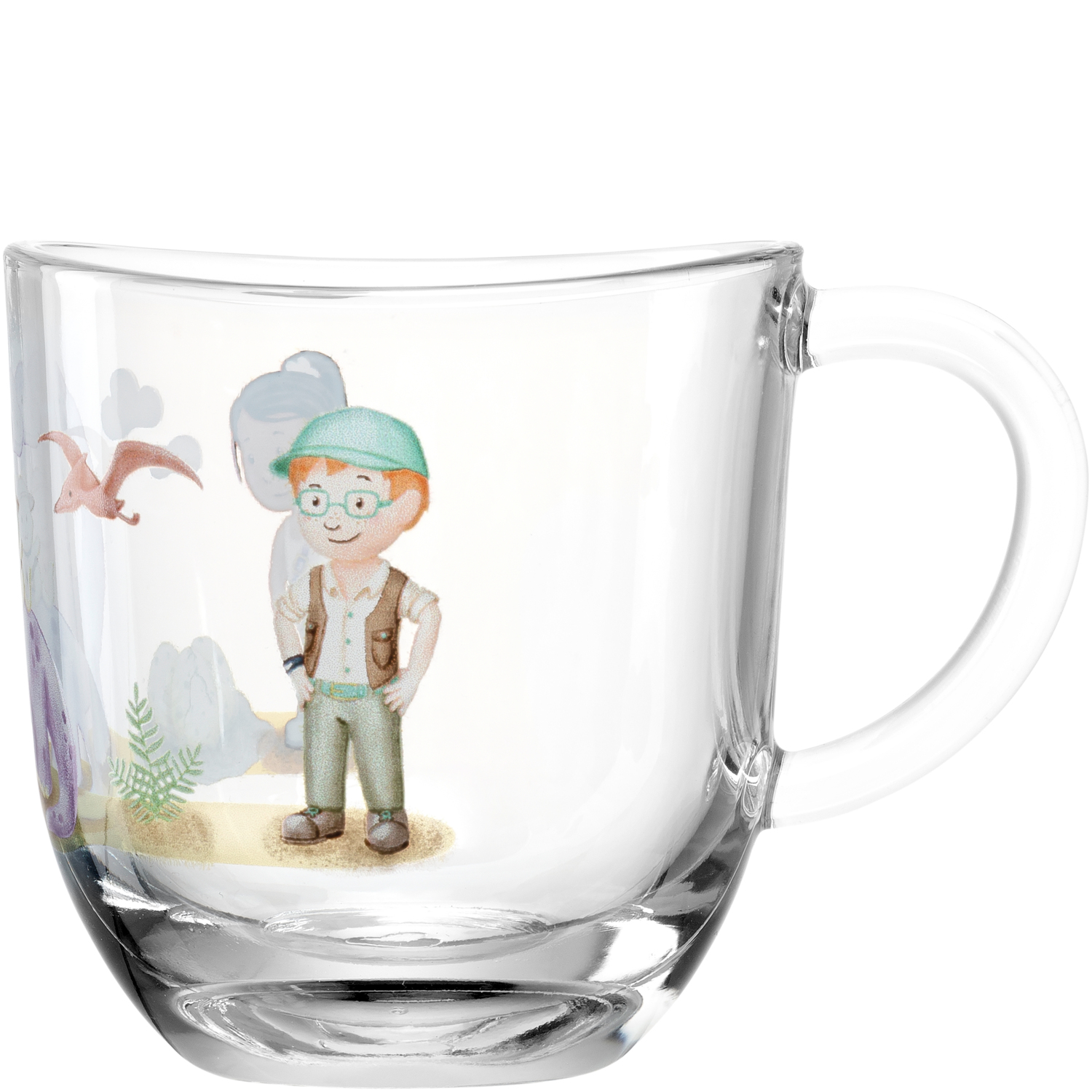 LEONARDO Tasse Bambini Avventura 280ml in Farbe mehrfarbig, Glas, Tasse, Baby, Person, Gesicht