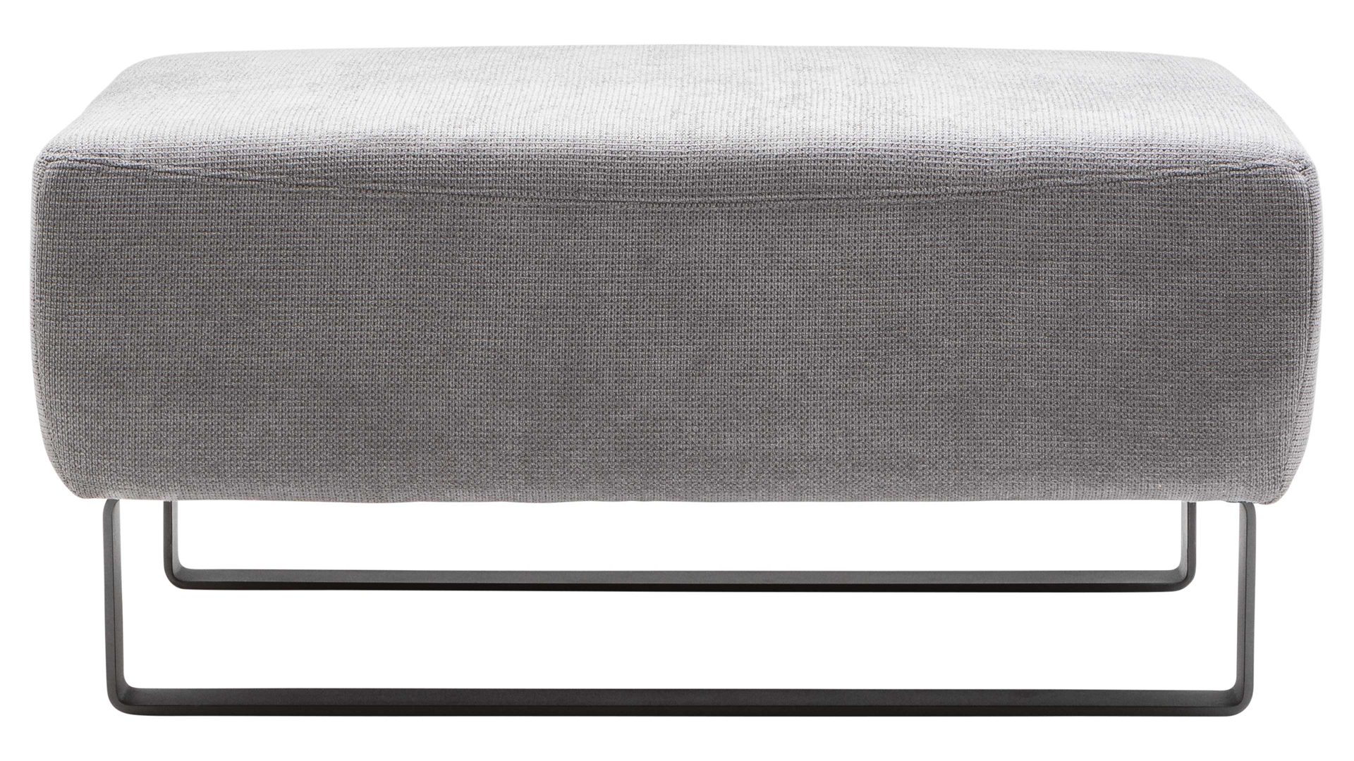 Hocker DANA in Grau Iwaniccy Hocker in Stoff Boston stone