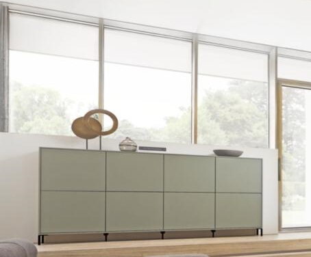 RMW Highboard-Kombination VALEA in Front/Korpus Lack Reseda matt
