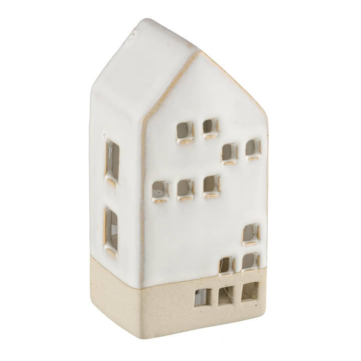 Gasper Keramik Haus in Farbe Hellgrau, Adapter, Elektronik