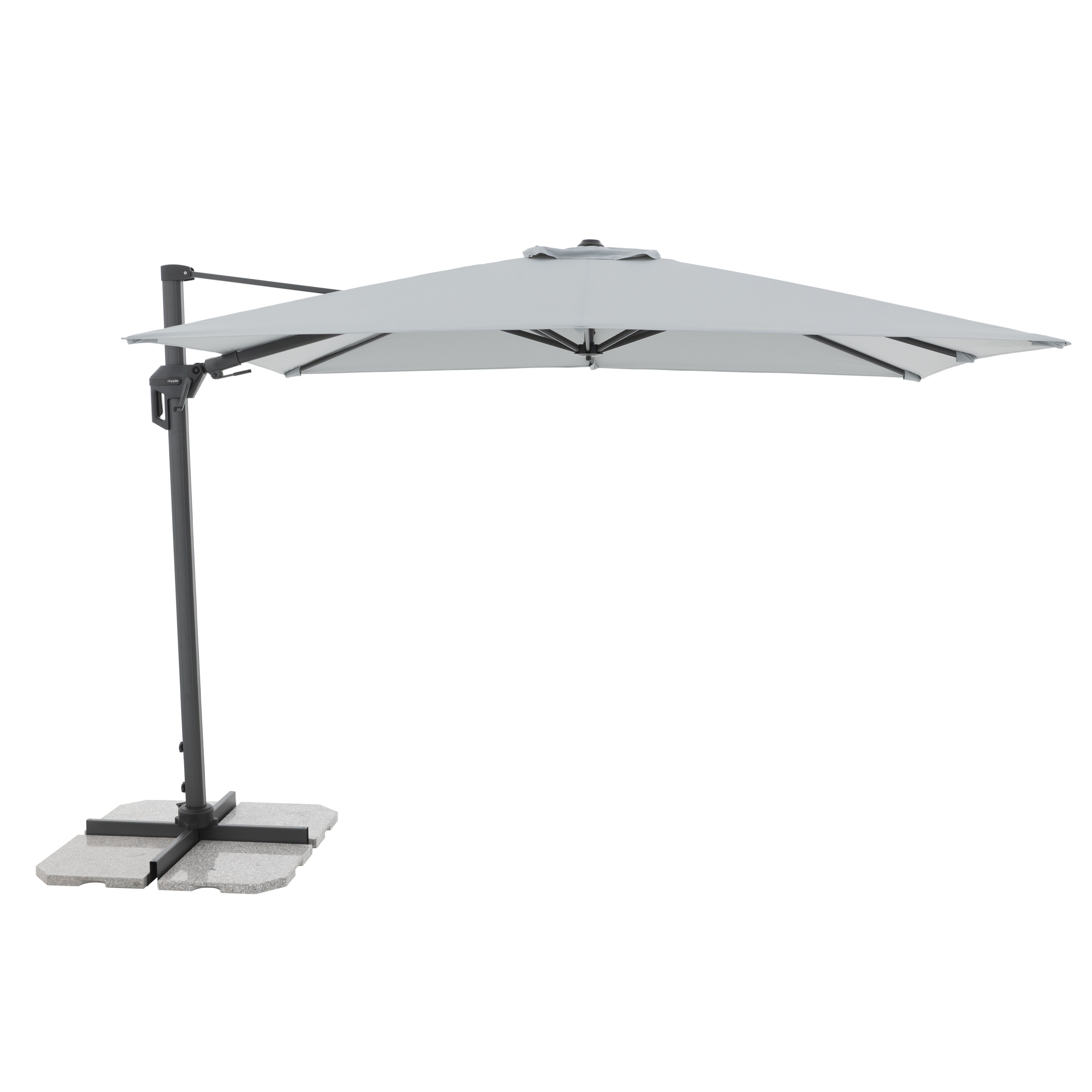 Doppler Pendelschirm ACTIVE PENDEL ca. 310x210cm in Farbe hellgrau Doppler Pendelschirm ACTIVE PENDEL ca. 310x210cm in Farbe hellgrau, Schirm, Markise, Garten, Ständer, Graue Farbe