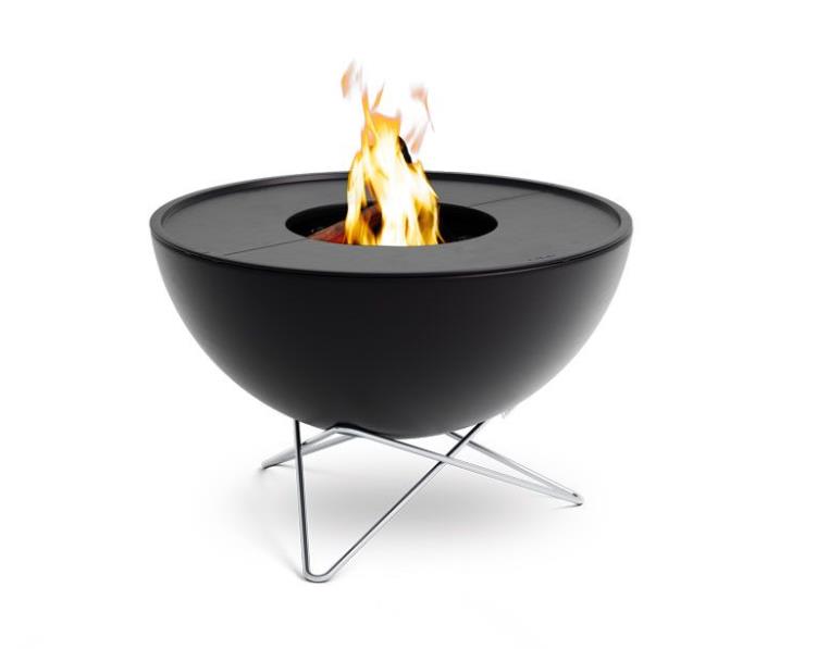 Plancha-Grillset tief BOWL 70 in Durchm. 70cm, H48cm, Feuerstelle, Feuerkorb, Kaminofen, Garten Feuerstelle, Metall