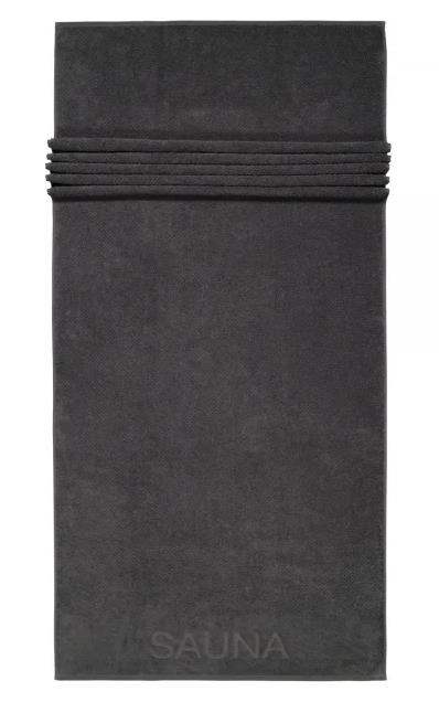 Cawö Saunatuch PURE 80x200cm in Farbe basalt Cawö Saunatuch PURE 80x200cm in Farbe basalt, sauna, towel, schwarz, Stoff, gerollt