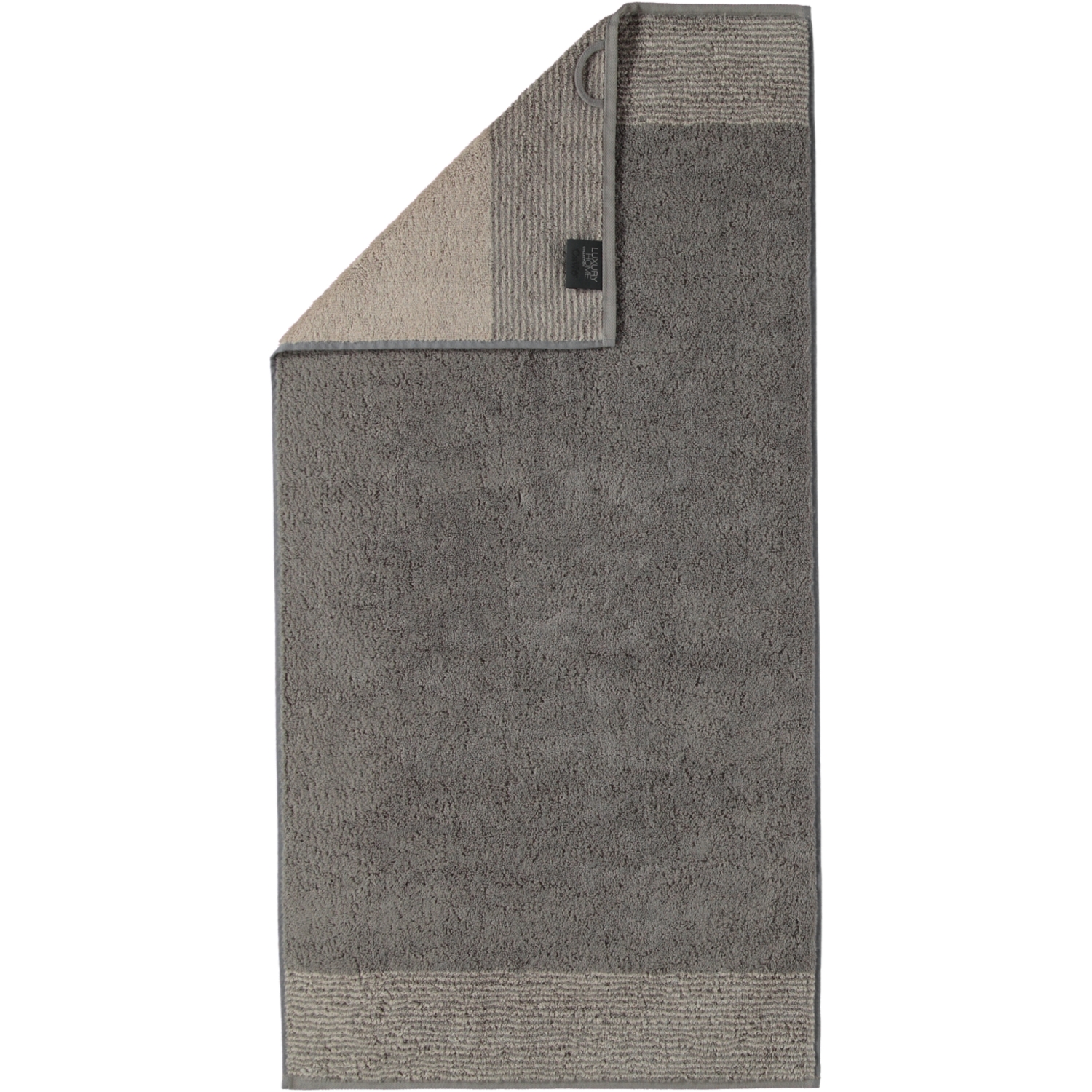 Cawö Handtuch TWO-TONE 50x100cm in Farbe graphit