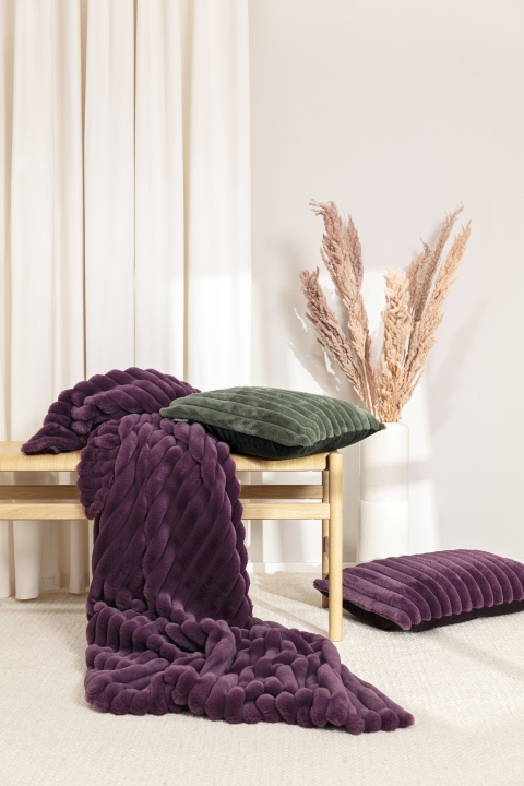Magma Heimtex Kissenhülle RAYA ca. 45x45cm in Farbe aubergine