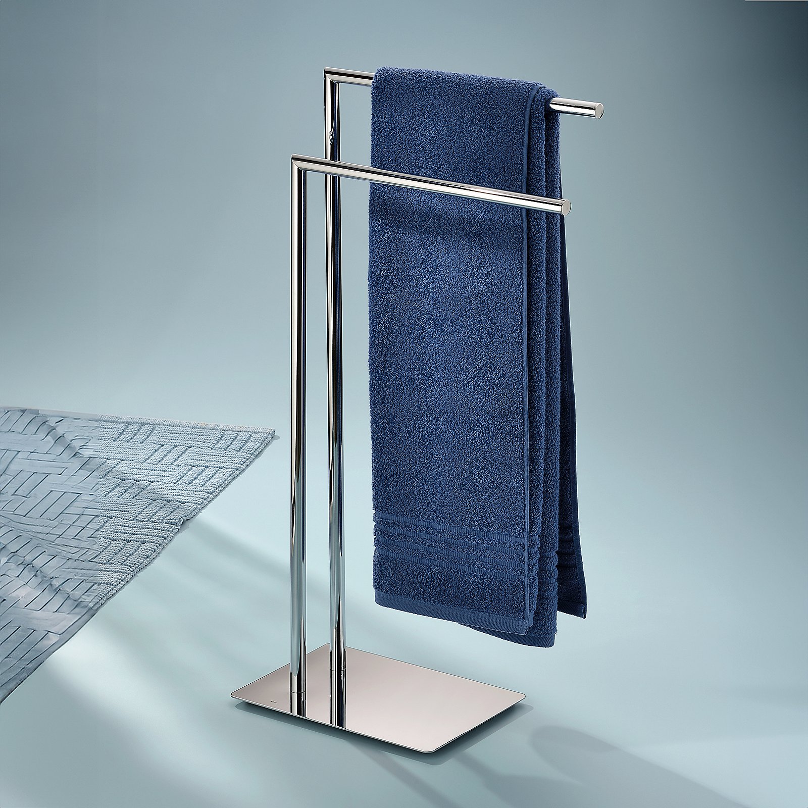 Kela Handtuchhalter STYLE in silber glänzend, Handtuch, Badetuch