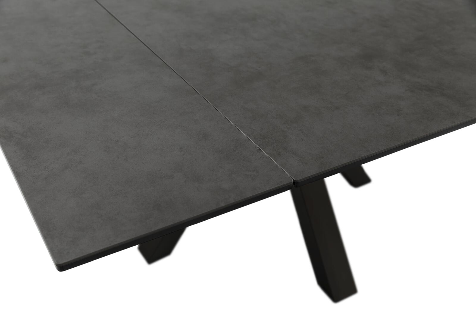 MCA Furniture Esstisch Pallini ca. 150 x 76 x 90 cm in Keramik anthrazit