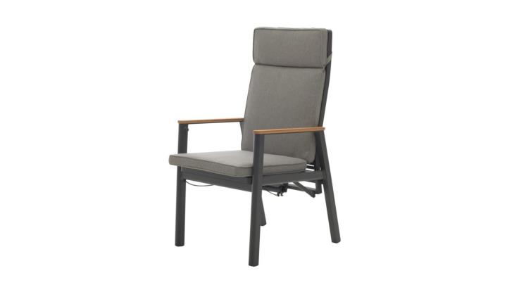 Interliving Positionsstuhl IL7014 in Farbe Aluminium anthrazit/Sitzkissen hellgrau, Moebel, Stuhl, Dekoration für Zuhause