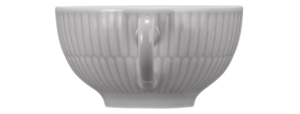 Seltmann Weiden Teeobertasse 0,22 l Amina 3 Silbergrau , Töpferei, Porzellan, Tasse, Schüssel, Suppenschüssel