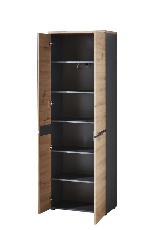 Innostyle Garderobenschrank Memphis in Artisan Eiche/graphit