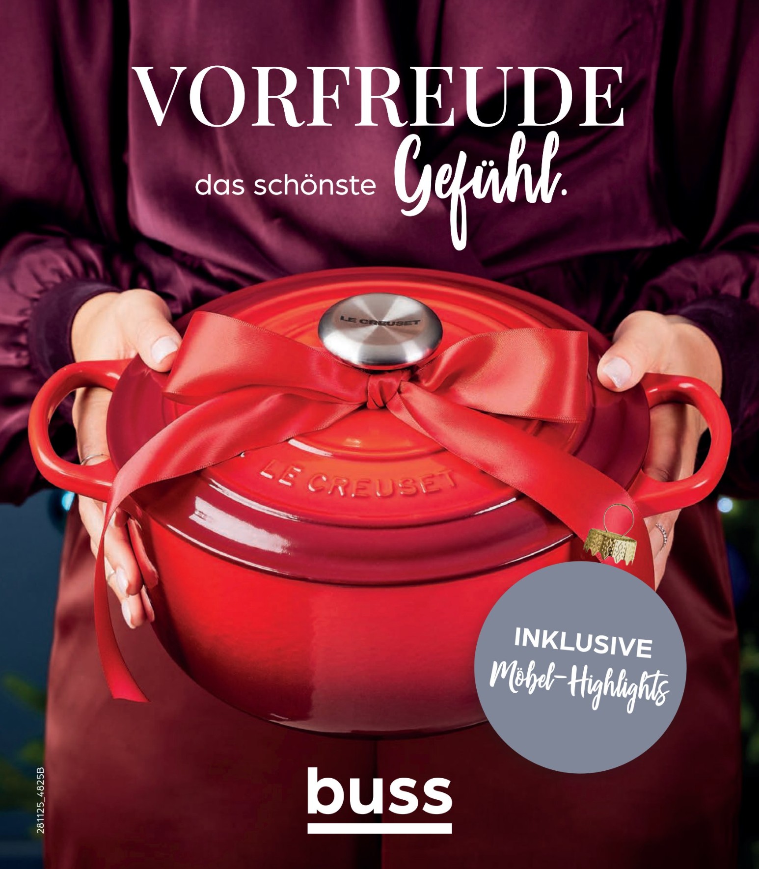 Vorfreude – das schönste Gefühl. Entdecken Sie unsere Weihnachts-Highlights! Kochgeschirr, Topf, Person, Holländischer Ofen, Werbung