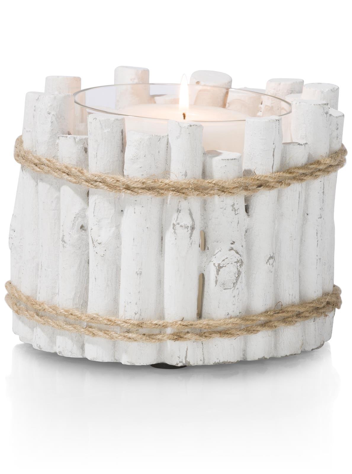 Coco Maison Pierre kerzenhalter s h15cm 37835-WIT