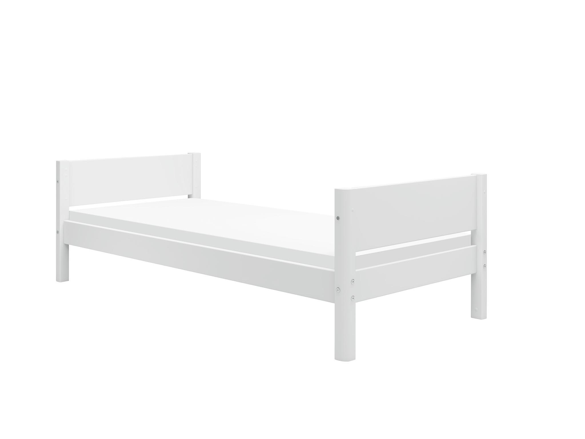 Flexa Einzelbett White, ca. 90 x 200 cm in weiß inkl. Lattenrost