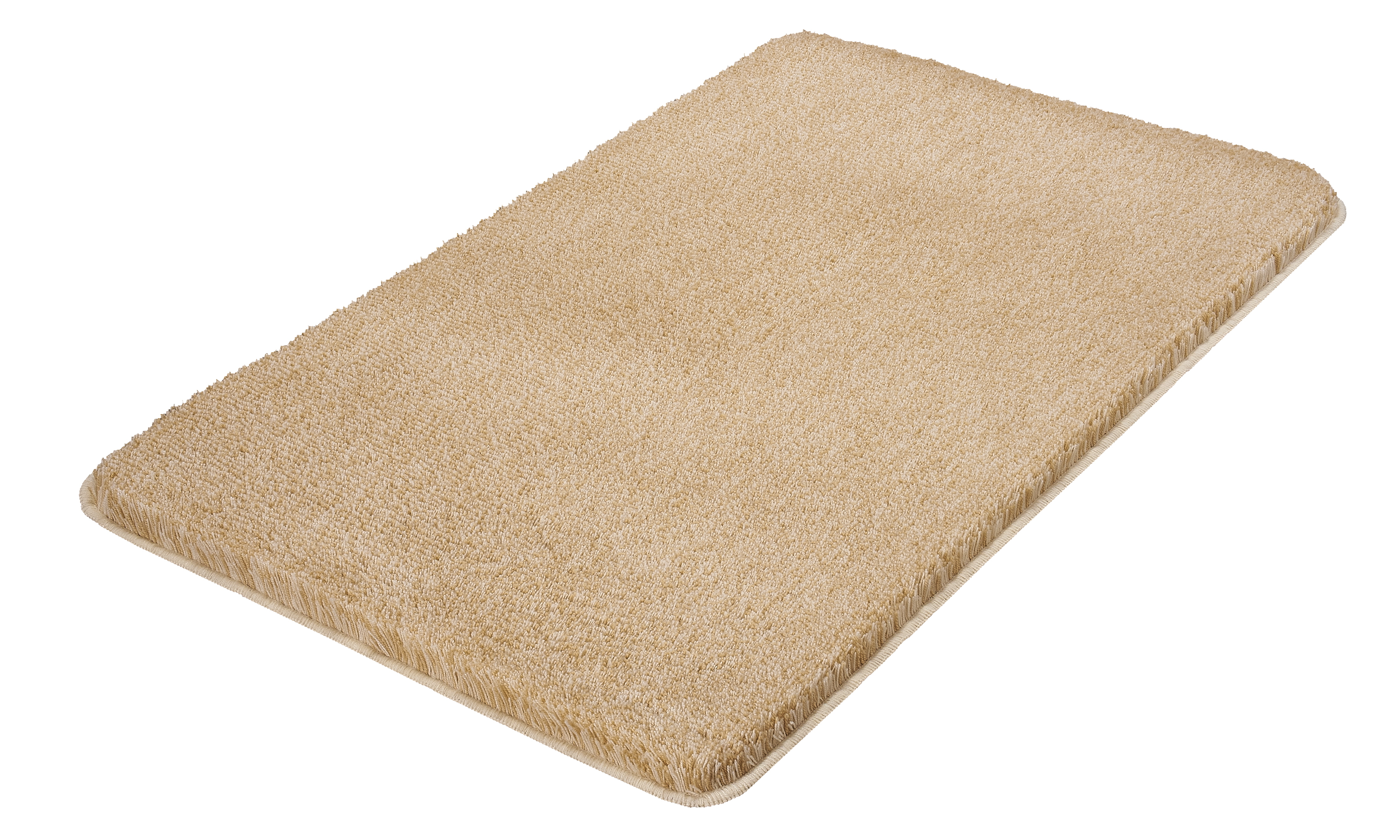 Kleine Wolke Badteppich RELAX ca. 70x120cm in Farbe Champagner, Teppich, Katzenkratzbrett, Teppich, Korkfaser, Beige, Flachgewebt?, Ränder eingefasst