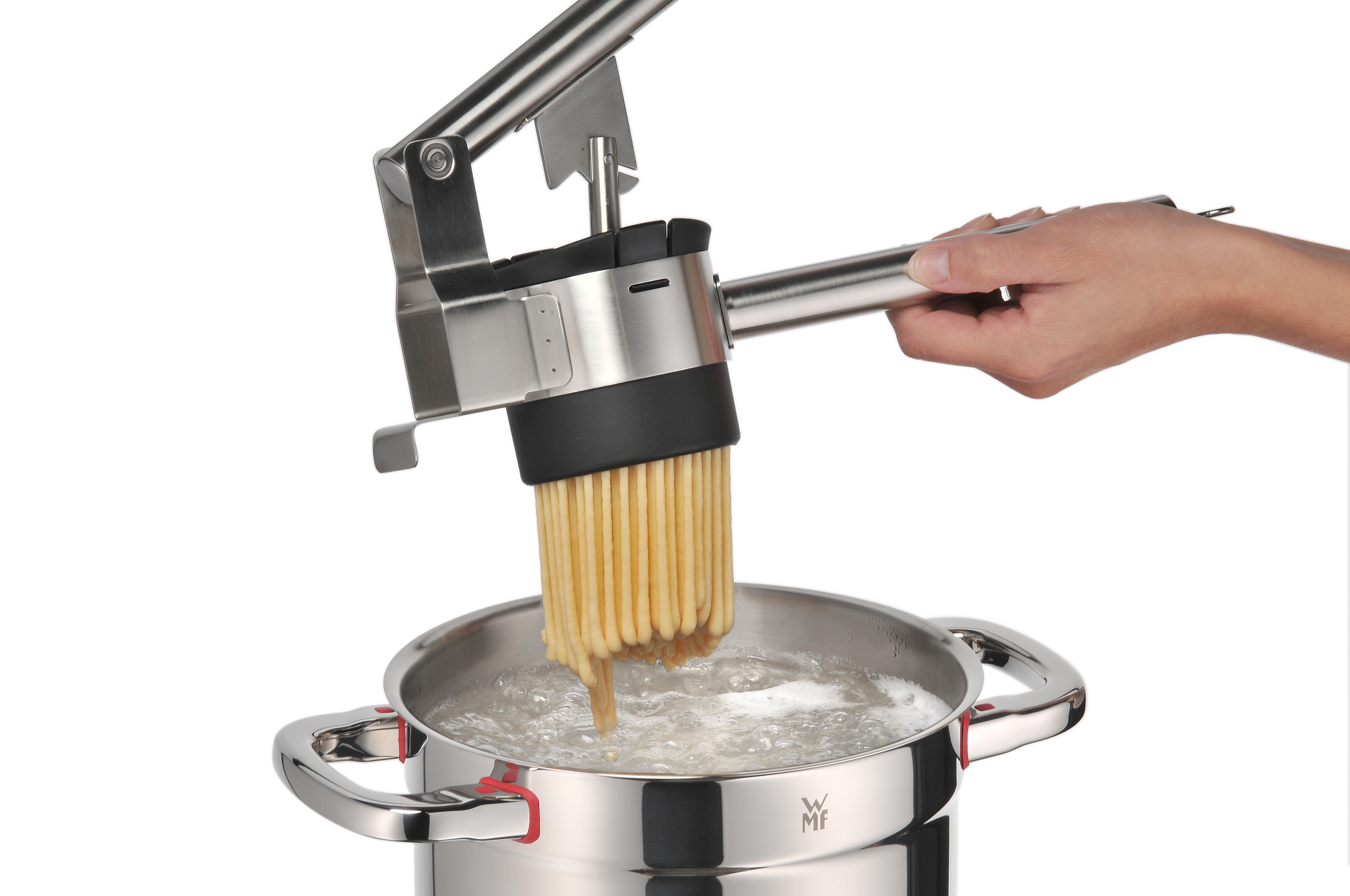 WMF Profi Plus Multipresse, 35 cm in Edelstahl/schwarz