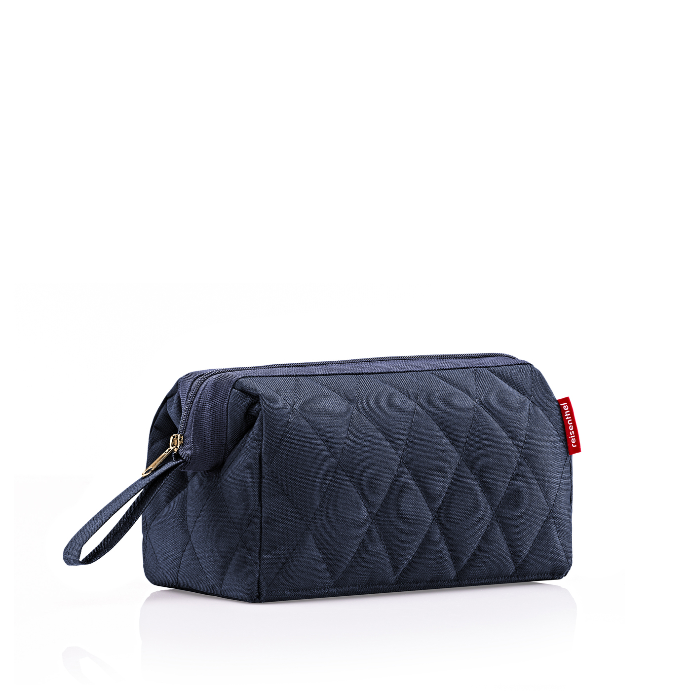 Reisenthel Travelcosmetic in Farbe rhombus midnight gold