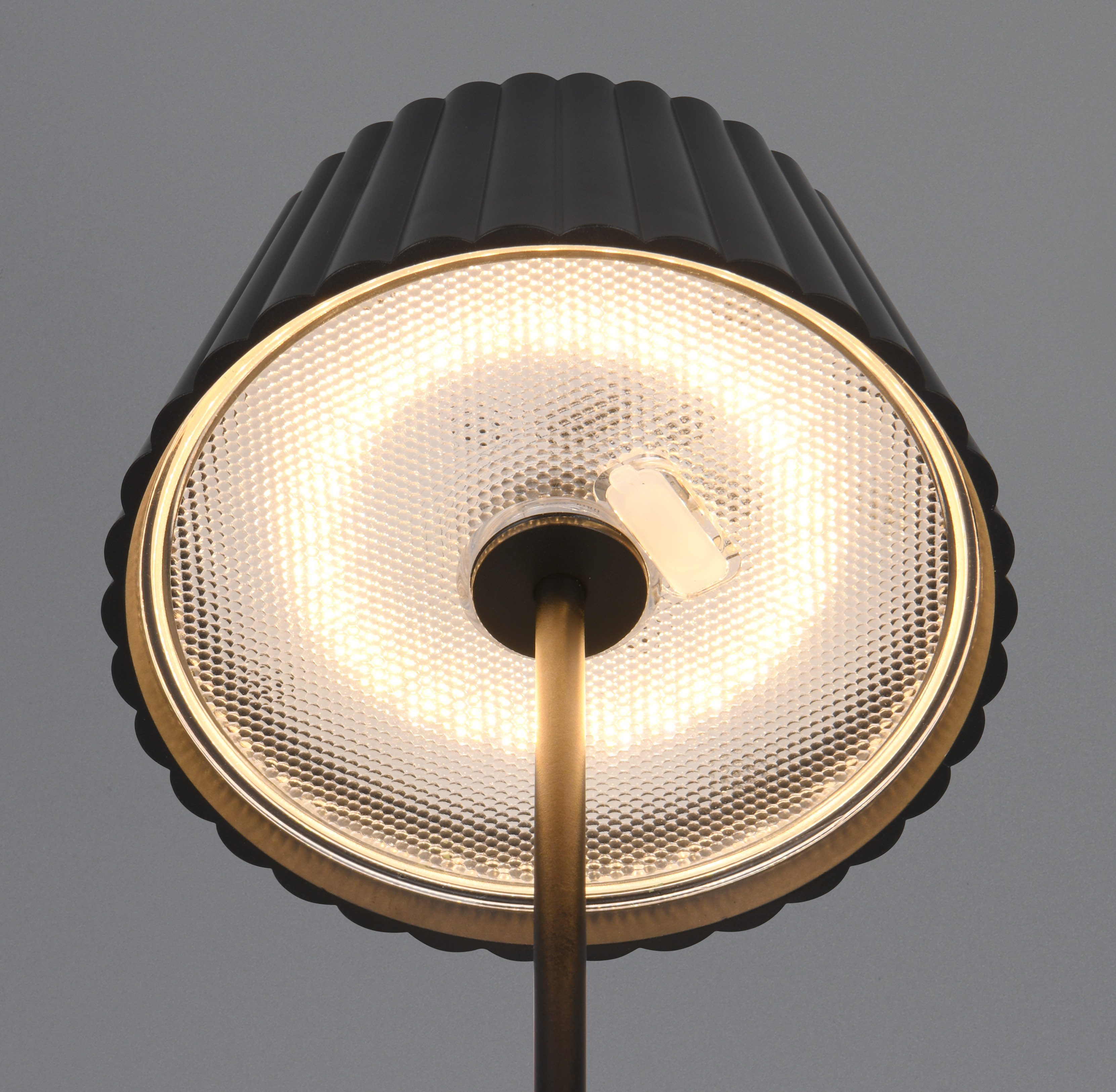 Reality Leuchten LED-Stehleuchte SUAREZ in schwarz matt, Metall grau