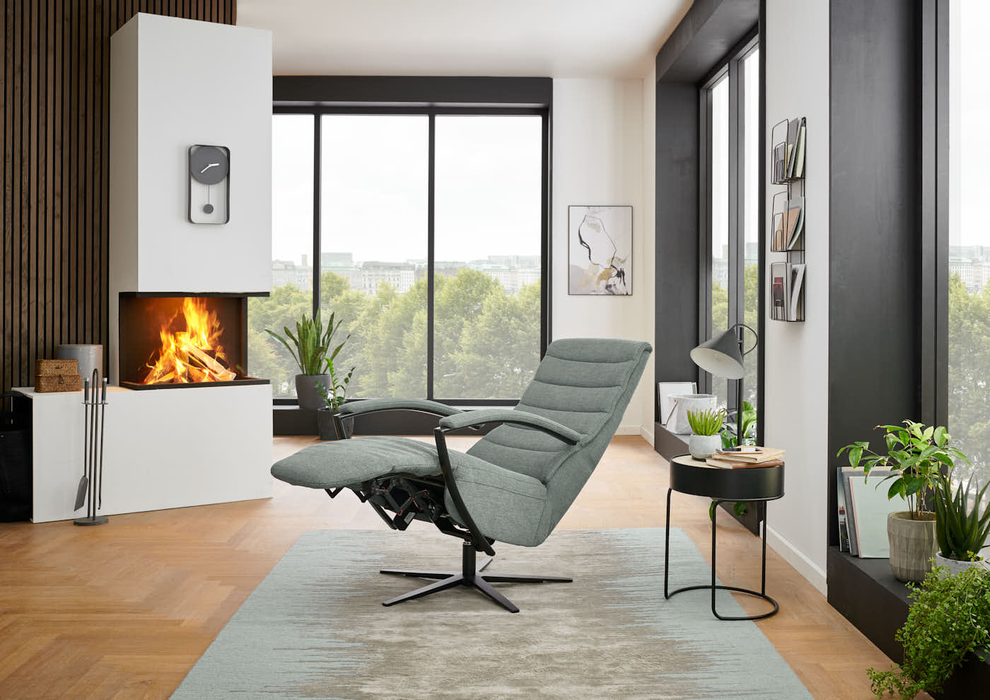 Relaxsessel RS20038 in Stoff Calido steel, Moebel, Kamin, Drinnen, Stuhl, Innenarchitektur