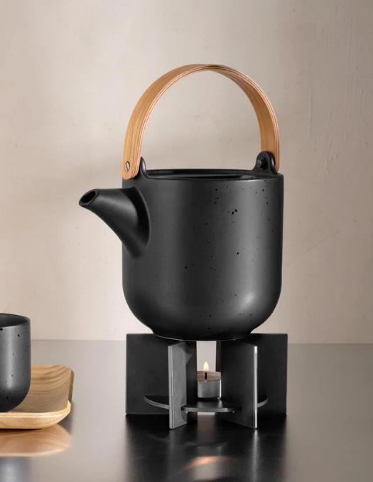 ASA Selection Universalstövchen DIVERSE in Farbe schwarz matt ASA Selection Universalstövchen DIVERSE in Farbe schwarz matt, kessel, tee-kessel, schwarz, holzgriff, camping-kochtopf