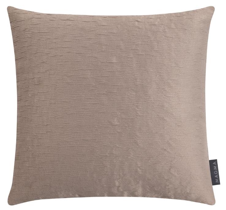 Magma Heimtex Kissenhülle VILA ca. 50x50cm in Farbe taupe, Kissen, Dekoration für Zuhause, Leinen