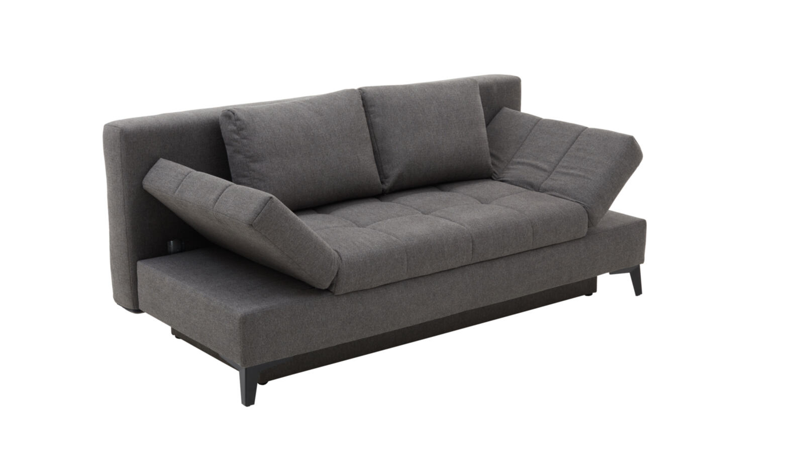 Verwandlungssofa Talia Grau Restyl Schlafsofa Talia ca. 200x90x102cm in Stoff komplett grau
