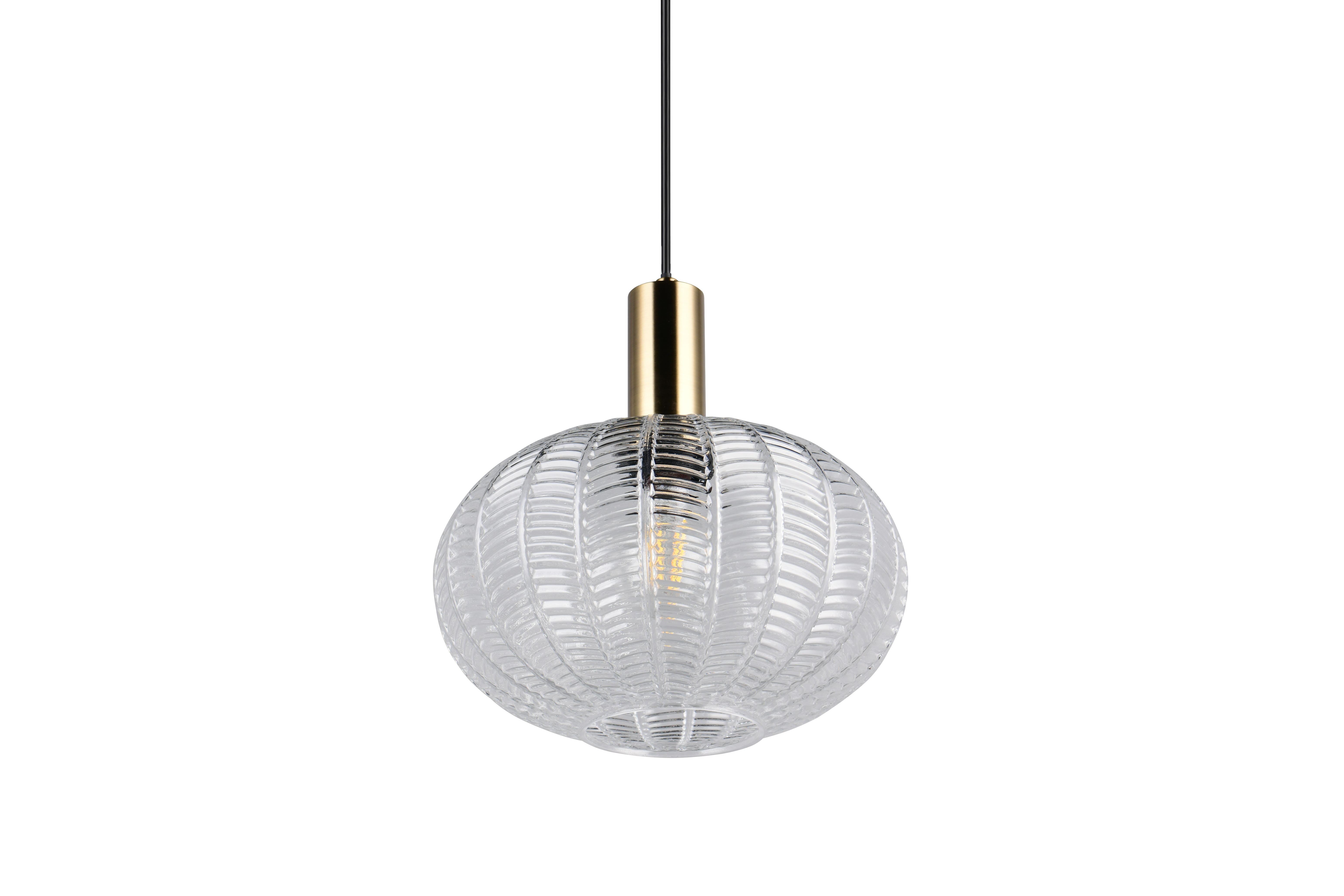 Reality Leuchten Pendelleuchte ELVEZIA in transp. klar, Glas transp., Lampe, Leuchte, Kronleuchter