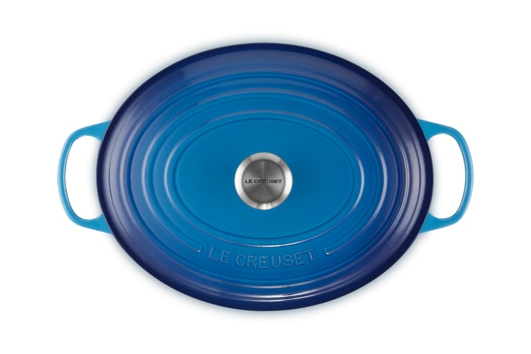 Le Creuset Bräter Sig 33cm SIG in Farbe Azure Le Creuset Bräter Sig 33cm Azure Oval