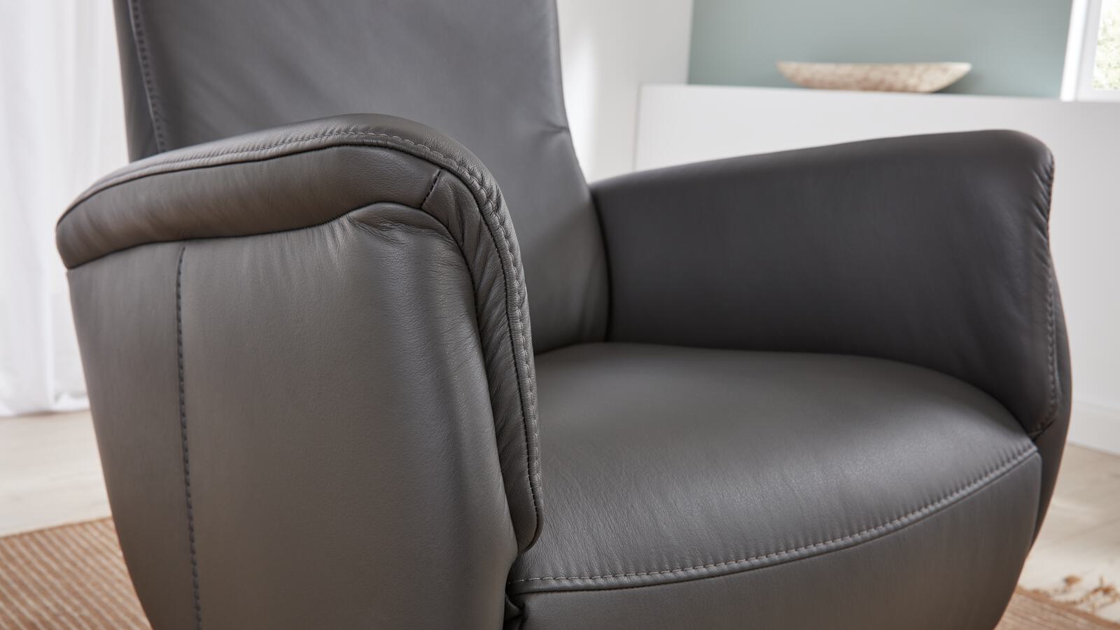 Modulmaster Relaxsessel MM-PN1062 in Leder Torro anthrazit