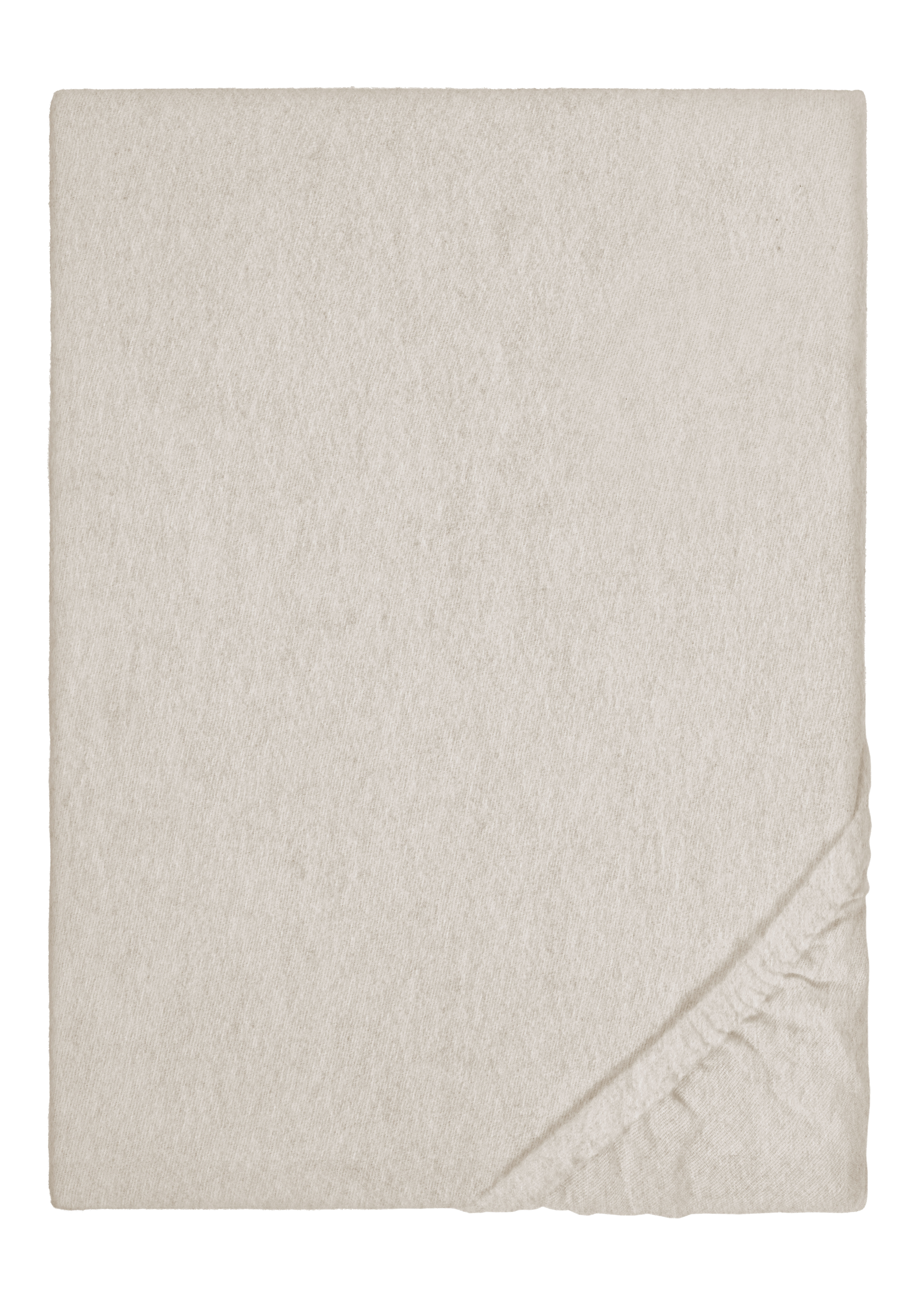 Biberna BIBER-Spannbetttuch ca. 90x200cm in Farbe Kitt, Dekoration für Zuhause, Teppich