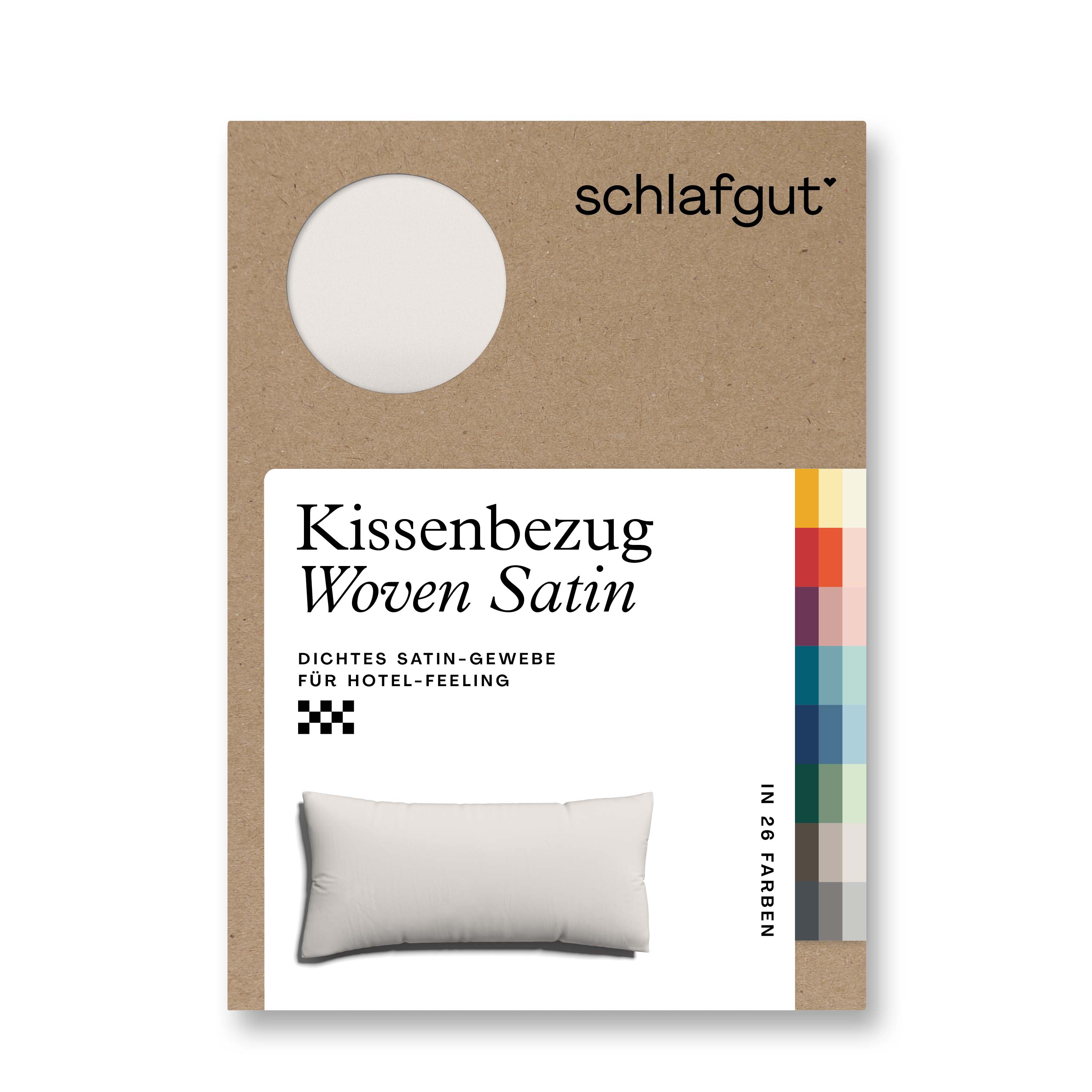 Schlafgut Kissenbezug 40x80 cm KISSENBEZUG in sand light Schlafgut Kissenbezug 40x80 cm KISSENBEZUG in sand light, Kissenbezug, Woven Satin, Hotel-Feeling, Kissenbezug Stoff, Farbenpalette