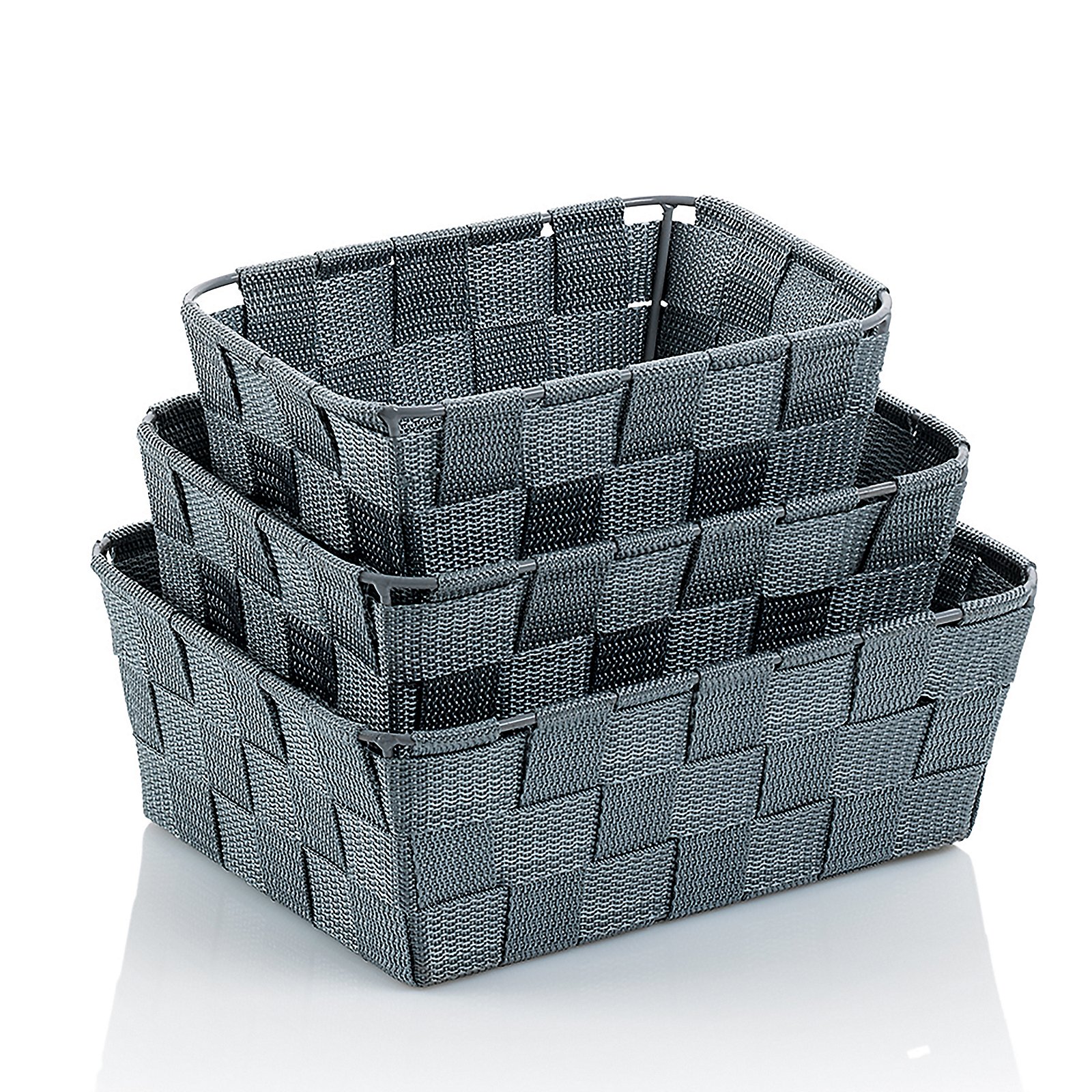 Kela Korb-Set Alvaro grau ALVARO in , Gewebt, Korb