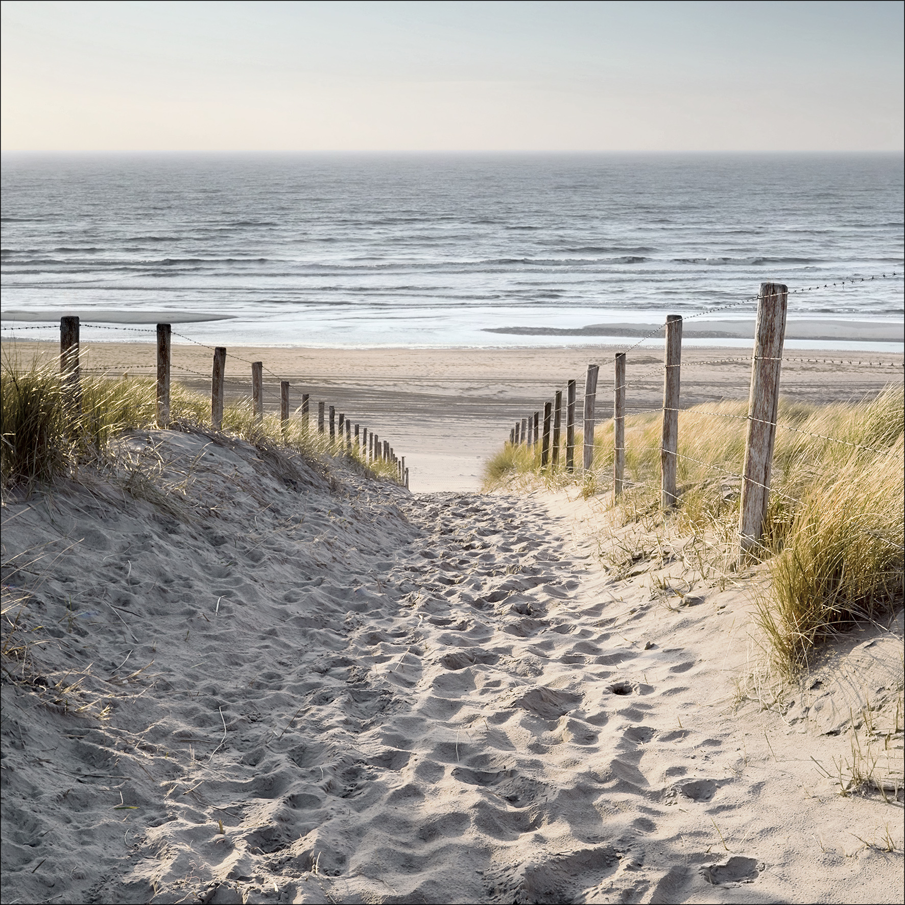 PRO ART Glas-Art 80x80cm Maritim Brand - (Sommertag II)