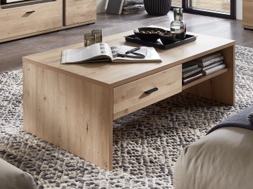 Innostyle Couchtisch Sonos II ca. 110x65cm in Altesche massiv gebürstet/Old Artisan Oak Nachbildung