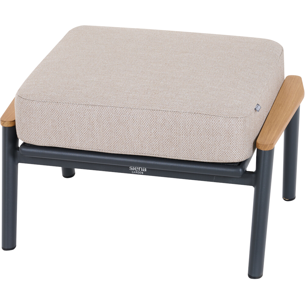 Lounge-Hocker CORTINA ca.B69 H40 T53 cm in Aluminium matt anthrazit