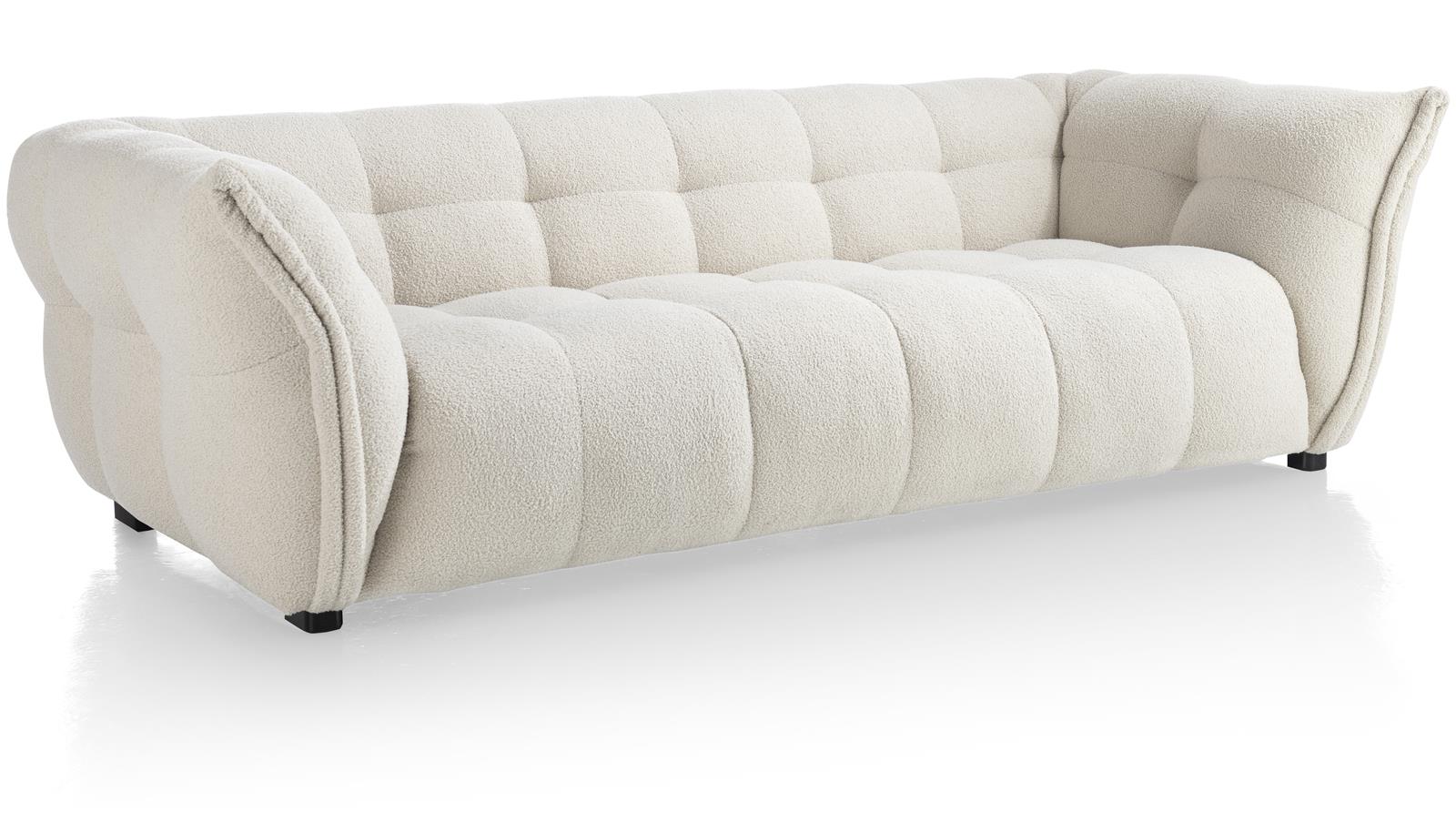 XOOON Sofa 3-sitzig BELLAGIO in Stoff Avicci creme