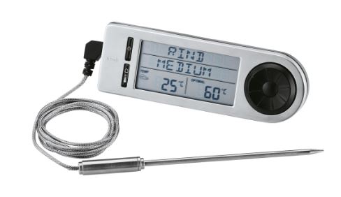 Rösle Bratenthermometer digital, Thermometer, digital, Sonde, USB, LCD-Anzeige