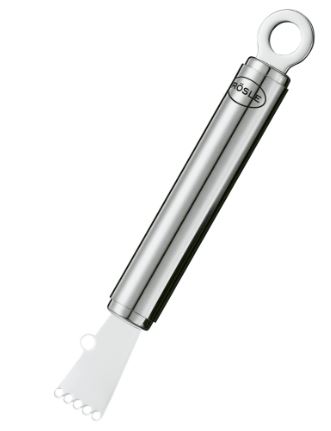Rösle Fadenschneider 16cm , Metall, Flasche, Korkenzieher, Silikonschlitz, Gravur
