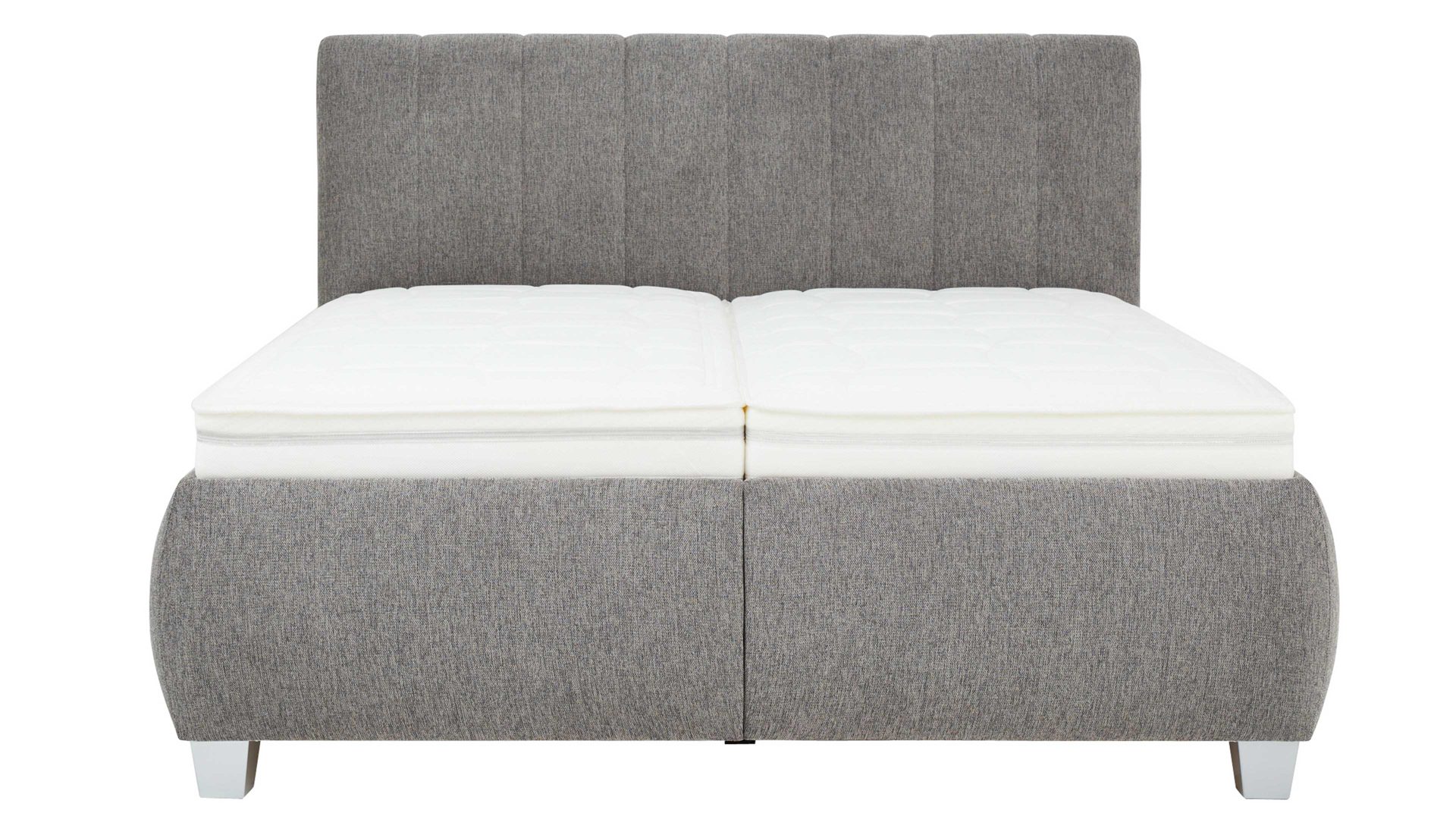 Oschmann Comfortbetten Polsterbett OC-PB20004 ca. 180x200cm in Stoff Brego grau