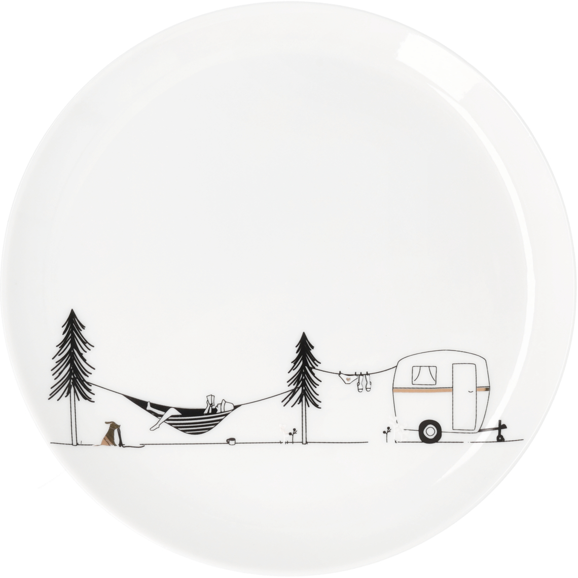 Räder Geschenketeller Camping in Farbe Weiß, Schwarz, Gold Räder Geschenketeller Camping in Farbe Weiß, Schwarz, Gold, camping, Teller, Schüssel, Wohnwagen, Hängematte