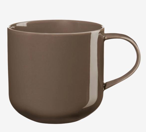 ASA Selection Henkelbecher COPPA in Farbe braun, Tasse, Keramik, braun, einteilung, Glasur